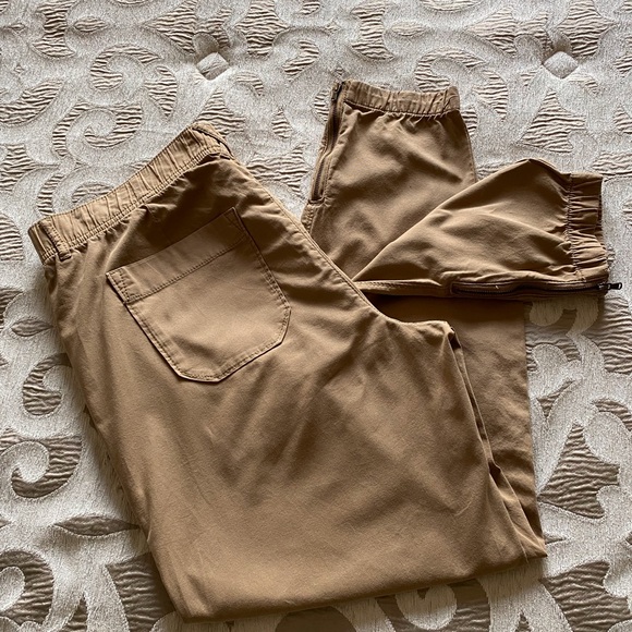 Women's Sonoma Camel Good for Life Zip Hem Core Utility Jogger Pants - Picture 2 of 5